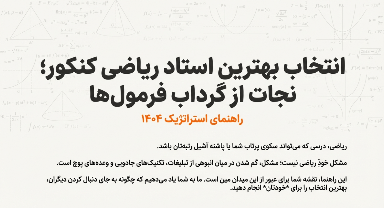 بهترین استاد ریاضیات کنکور